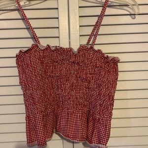Say What? Gingham Summer Top Size M